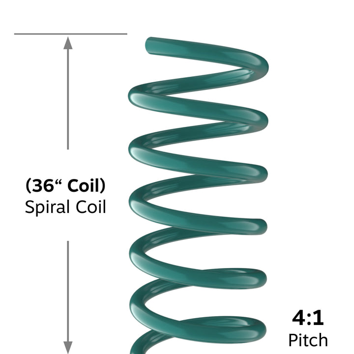 36" Dark Teal 9mm Spiral Binding Color Coil (4:1 Pitch) - 100pk