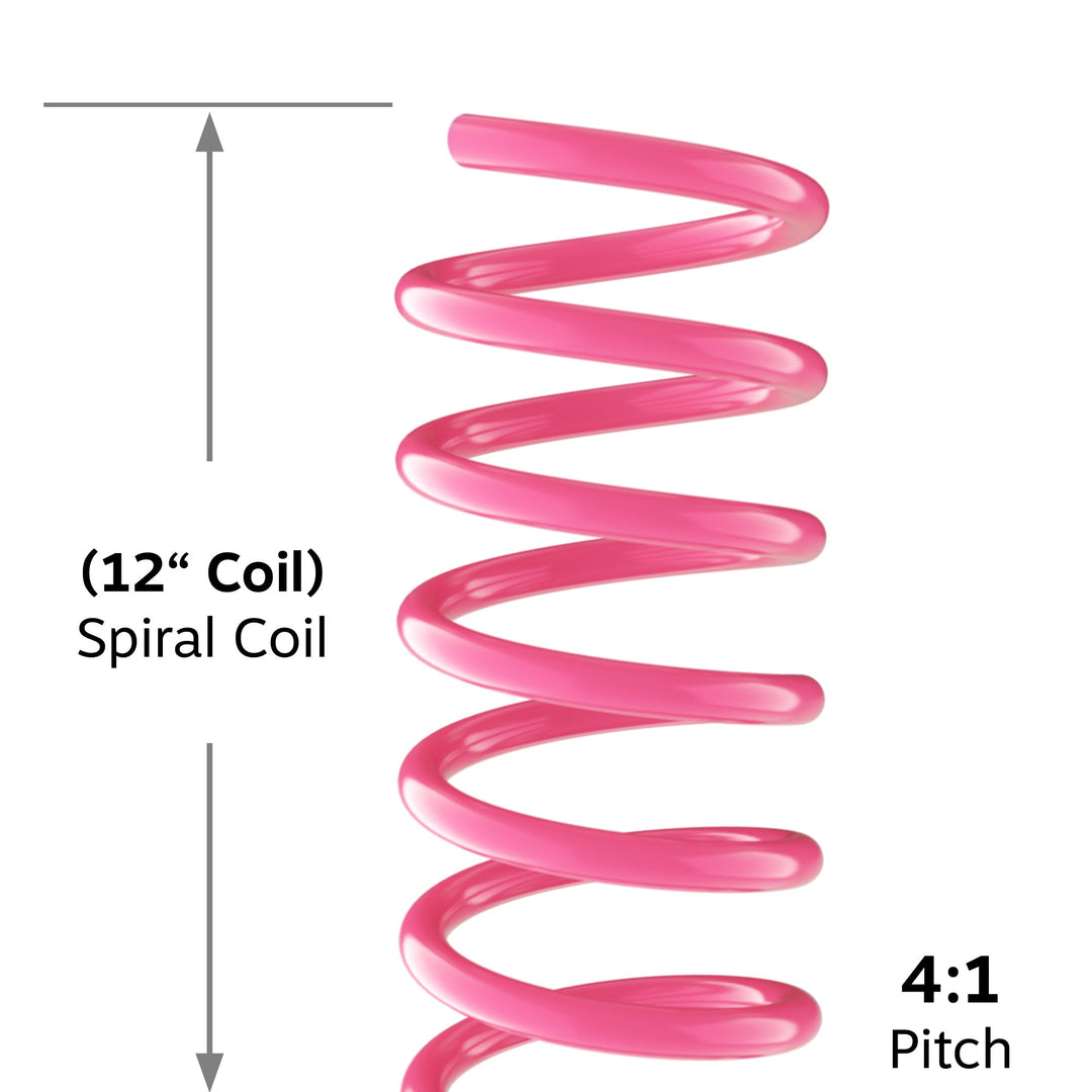 8mm Fuchsia 4:1 Pitch Spiral Binding Coil - 100pk