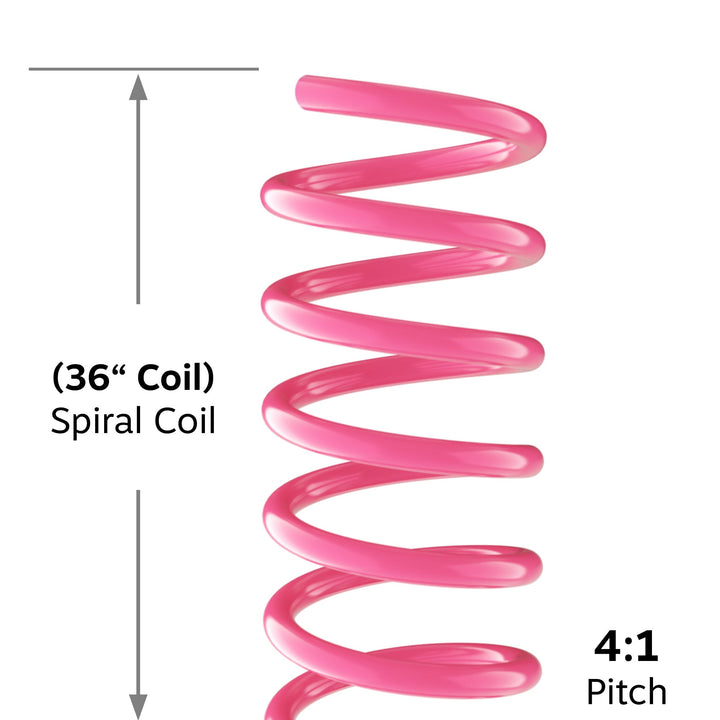 36" Fuchsia 32mm Spiral Binding Color Coil (4:1 Pitch) - 100pk