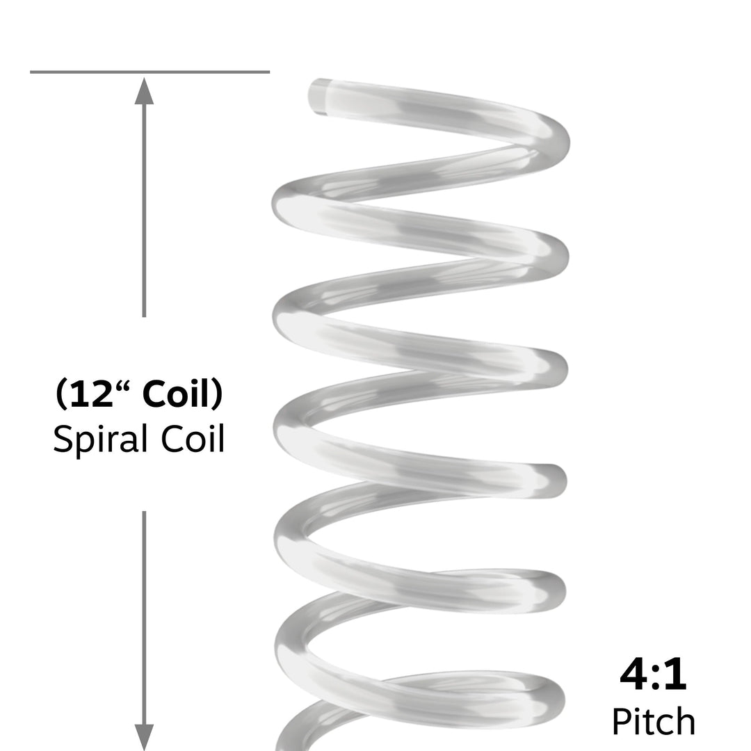 7mm Glow in the Dark 4:1 Pitch Spiral Binding Coil - 100pk