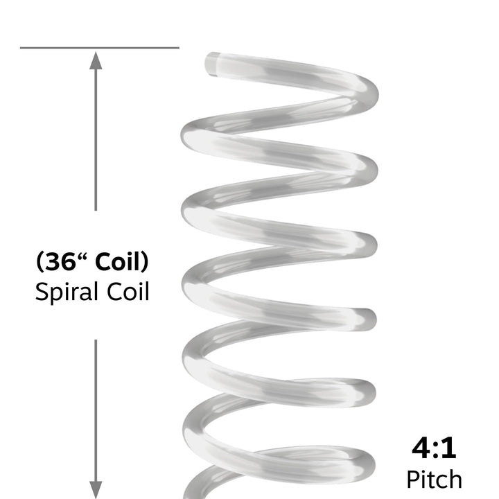 36" Glow in the Dark Spiral Binding Color Coil (4:1 Pitch) - 100pk