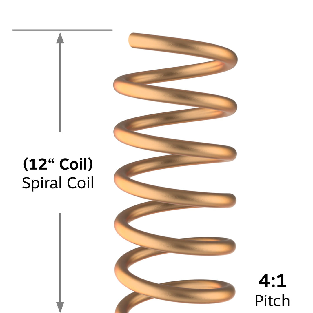 7mm Gold 4:1 Pitch Spiral Binding Coil - 100pk