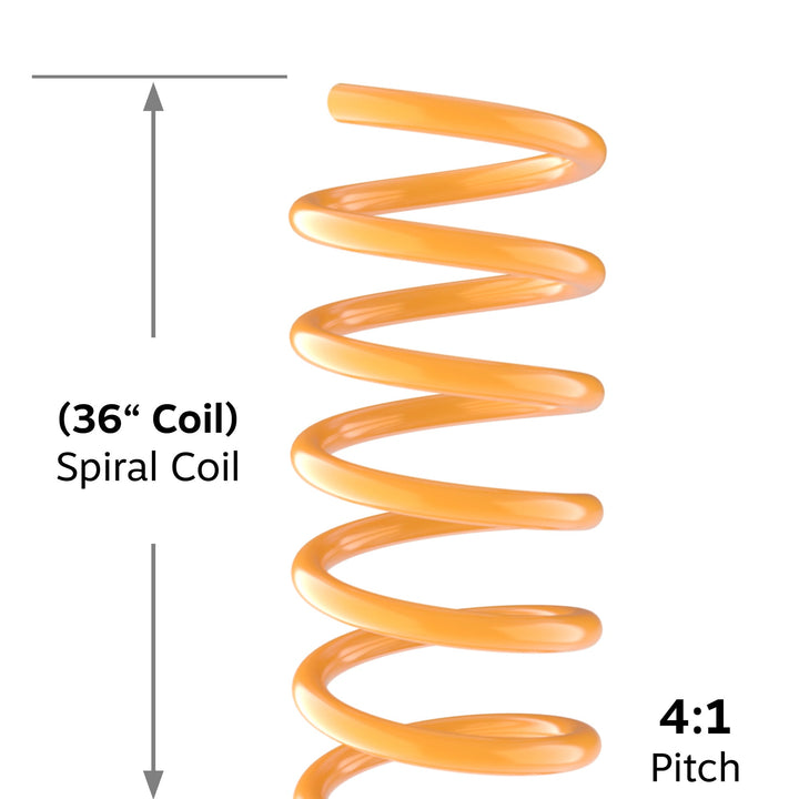 36" Golden Yellow 30mm Spiral Binding Color Coil (4:1 Pitch) - 100pk