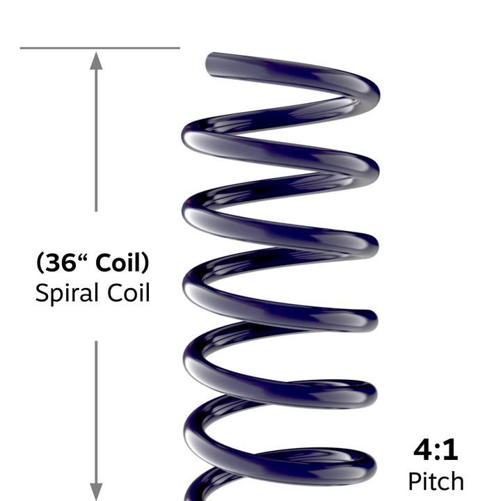 36" Navy 19mm Spiral Binding Color Coil (4:1 Pitch) - 100pk