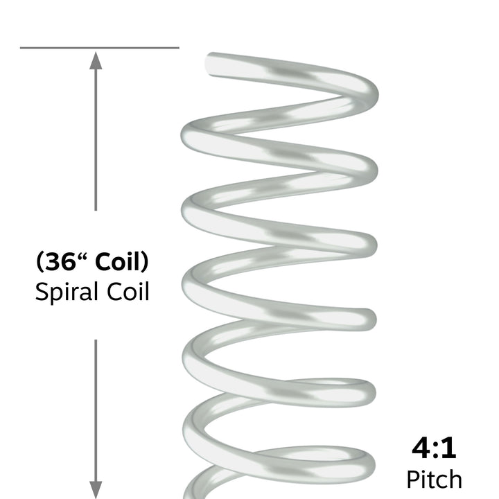 36" Pearl 11mm Spiral Binding Color Coil (4:1 Pitch) - 100pk