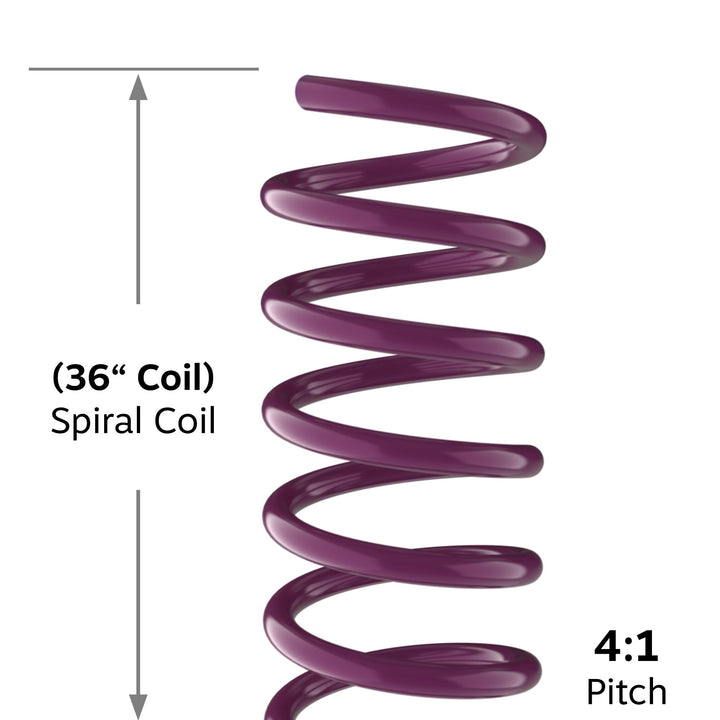 36" Violet 19mm Spiral Binding Color Coil (4:1 Pitch) - 100pk