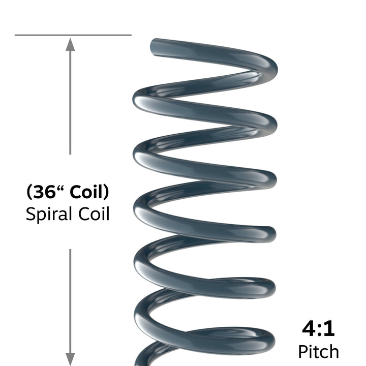 36" Wedgewood Blue 10mm Spiral Binding Color Coil (4:1 Pitch) - 100pk