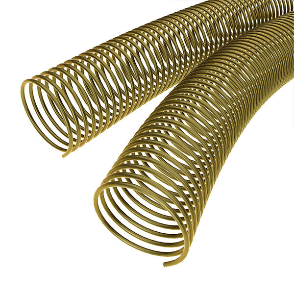 36" Gold Spiral Binding Color Coils (4:1 Pitch) - 100pk