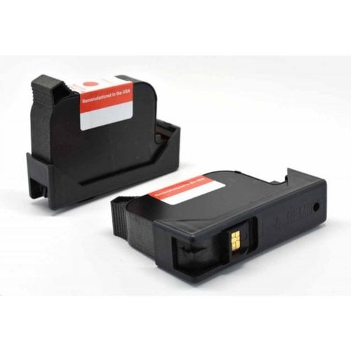 Compatible Fluorescent Red Ink Cartridge for FP Ultimail 60/65/90/95 Postage Meter - 2pk