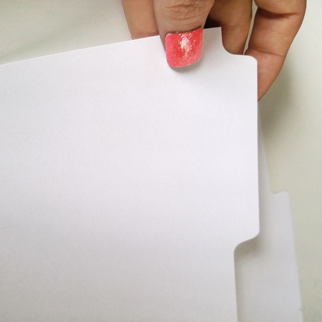 Half Size Tab Dividers (Pack of 24) - Clearance Sale