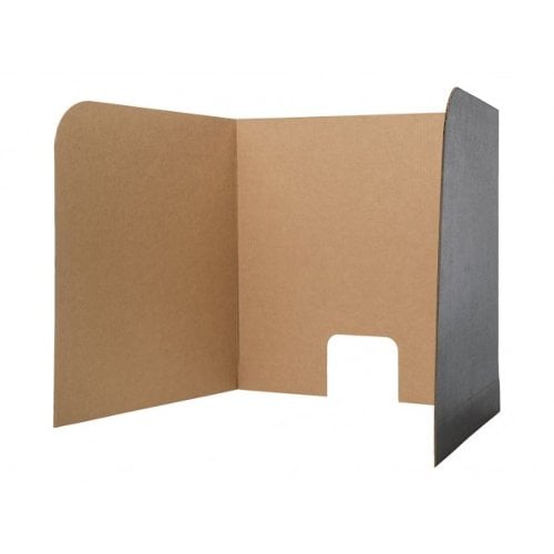 Corrugated Board Computer Lab Privacy Screens (Large) - 12pk