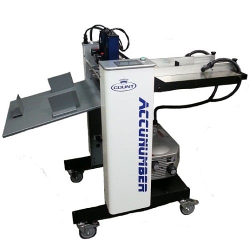 Count AccuNumber Touch Airfed Automatic Numbering, Perforating, and Scoring Machine