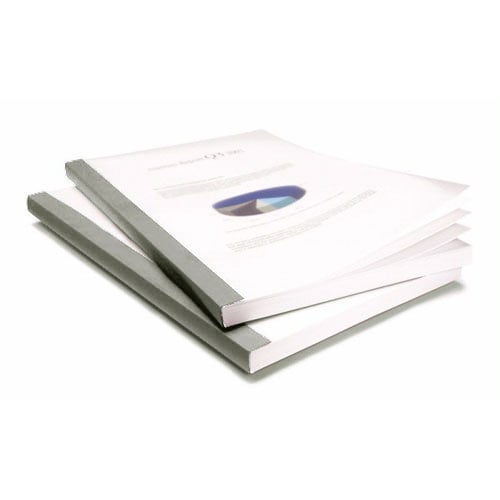 Coverbind 1-1/4" Grey Matte Frost Linen Thermal Covers 30pk - 575908