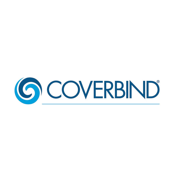 Coverbind 1/16" Black Matte Frost Linen Thermal Covers 100pk - 575300