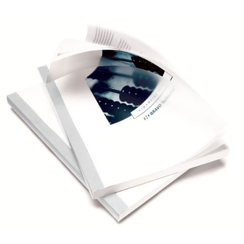 Coverbind 3/8" White Classic Antique Thermal Covers 70pk - 675104