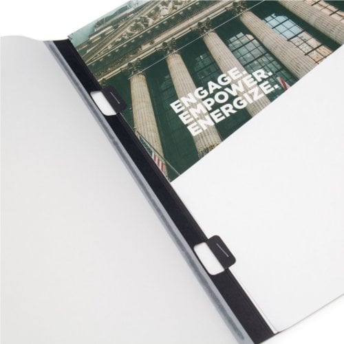 White Staple Report Covers