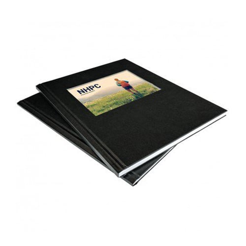 Coverbind Black Ambassador with Window Hard Covers