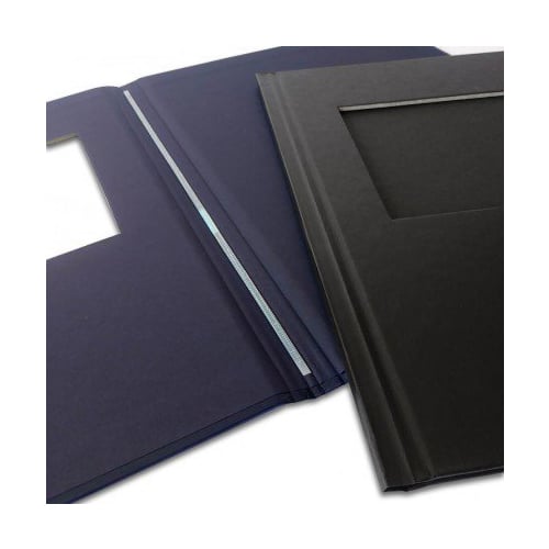 Coverbind Black Ambassador with Window Hard Covers
