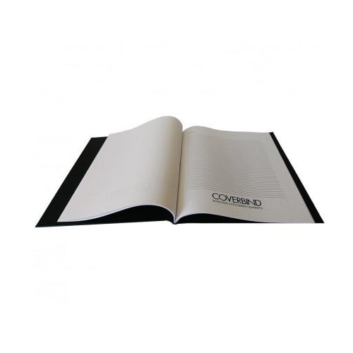 Coverbind 1/2" Black Ambassador with Window Hard Covers 8pk - 675883