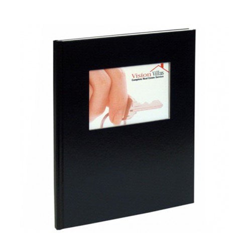 Coverbind 1/8" Black Ambassador with Window Hard Covers 13pk - 675880