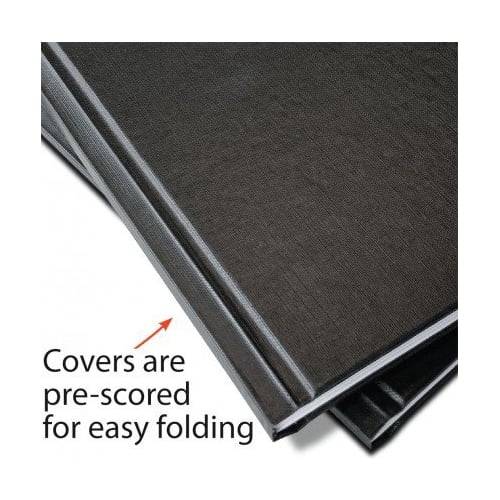 Coverbind 3/4" Black Standard Ambassador Hard Covers 5pk - 675804