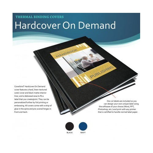 Coverbind 1/4" Black Ambassador On Demand Hard Covers 11pk - 675871