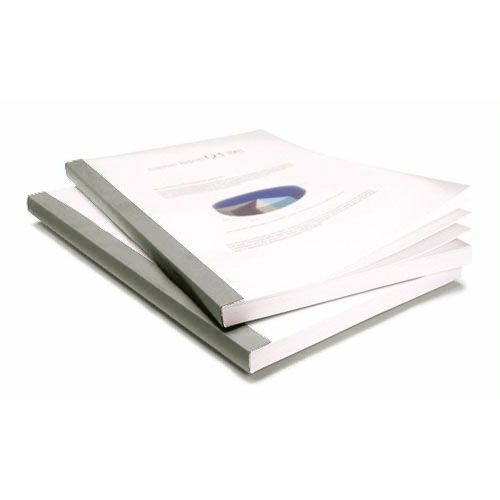 Coverbind 1/16" Graphite Eco Clear Linen Thermal Covers - 100pk