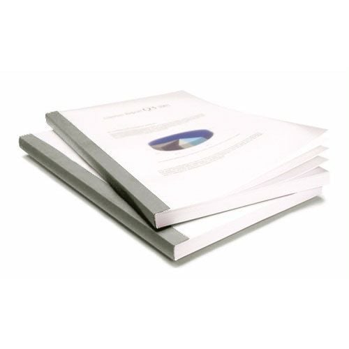 Coverbind 1/4" Graphite Eco Matte Frost Linen Thermal Covers - 80pk