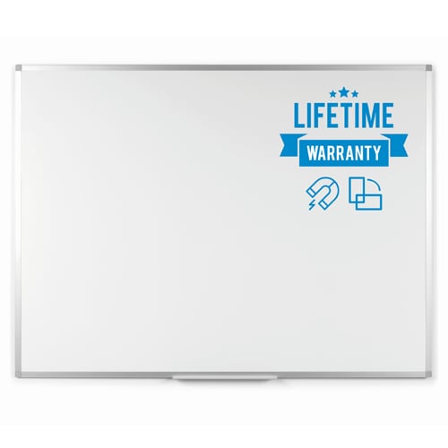 MasterVision Ayda 36" x 48" Magnetic Porcelain Dry-Erase Board - CR08999214