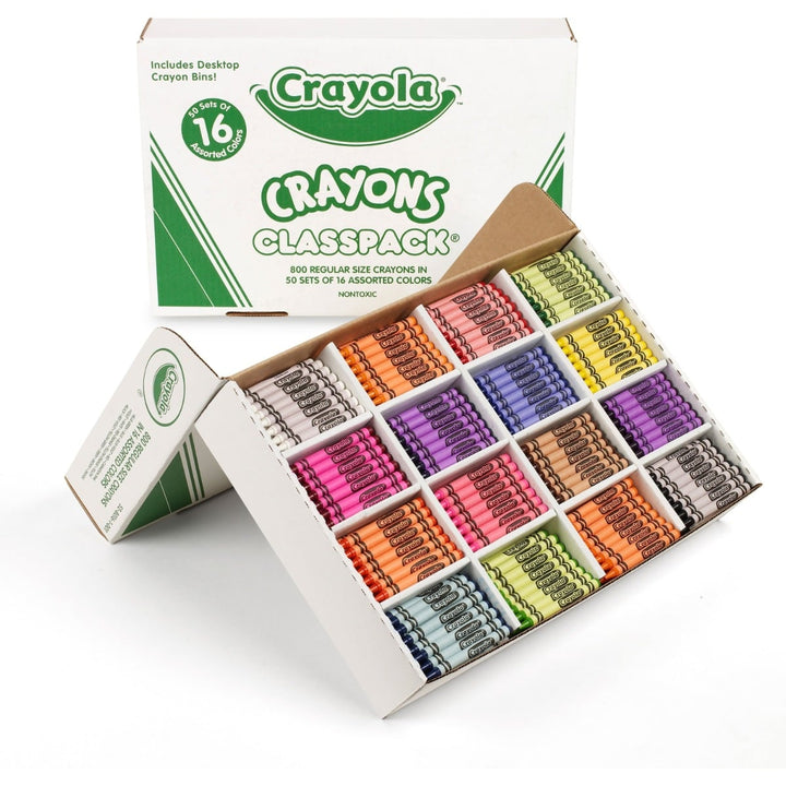 Crayola Classpack Crayons (16 Assorted Colors) - 800/Box