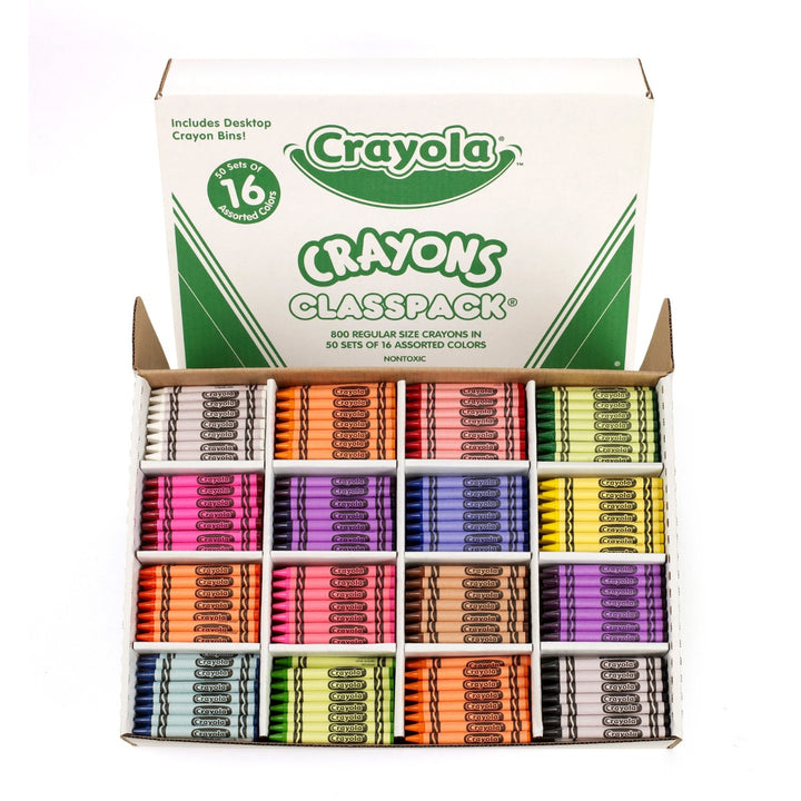 Crayola Classpack Crayons (16 Assorted Colors) - 800/Box