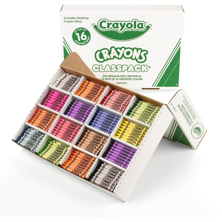Crayola Classpack Crayons (16 Assorted Colors) - 800/Box