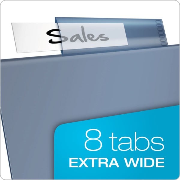 Cardinal Multi-Color Poly 8 Tab Double Pocket Divider 4pk - CRD-84004