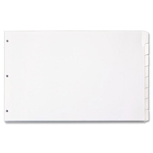 Cardinal 11" x 17" White Write 'n Erase 8 Tab Divider (24 Sets) - CRD-84271