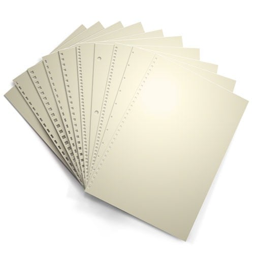 Cream 24lb Punched Binding Paper - 500 Sheets