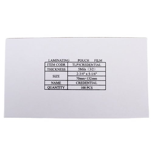 Credential Size Laminating Pouches - 100pk