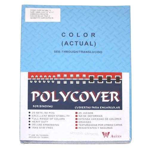 8.75" x 11.25" Crystal Embossed Binding Covers - 50pk (Oversize)