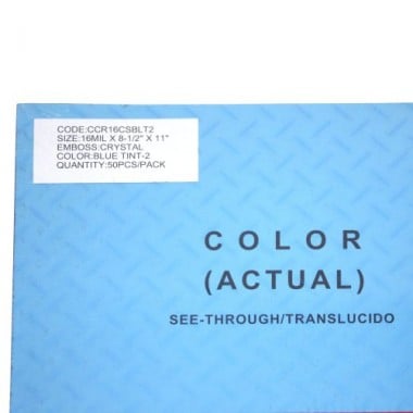 8.75" x 11.25" Crystal Embossed Binding Covers - 50pk (Oversize)