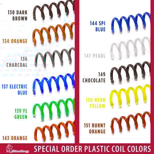 Custom Spiral Binding Plastic Coils