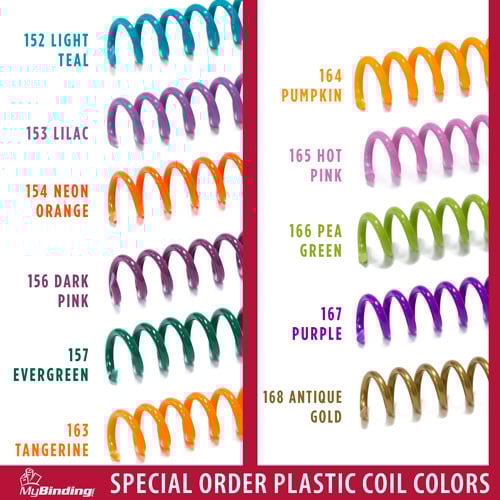 Custom Spiral Binding Plastic Coils