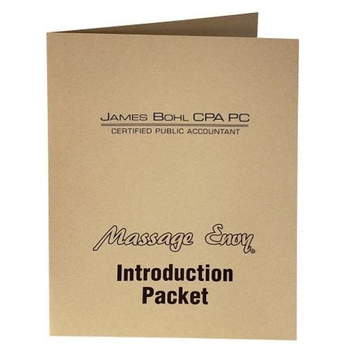 Customizable Linen Presentation Folders