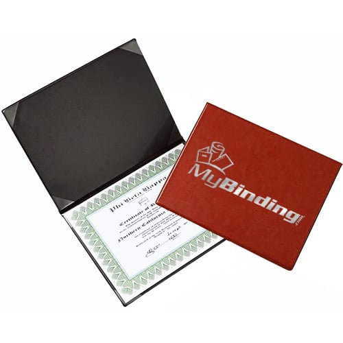 Custom Vinyl Certificate Holders