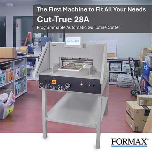 Formax Cut-True 28A Automatic Electric Programmable Guillotine Cutter and Accessories