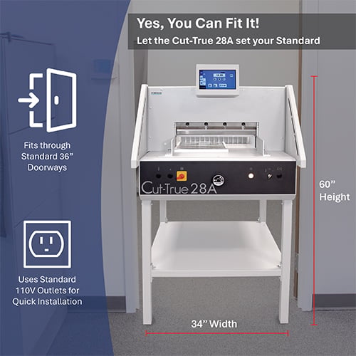 Formax Cut-True 28A Automatic Electric Programmable Guillotine Cutter and Accessories