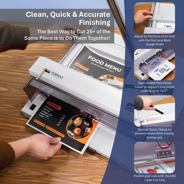 Formax Cut-True 13M 14.5" Tabletop Manual Paper Cutter