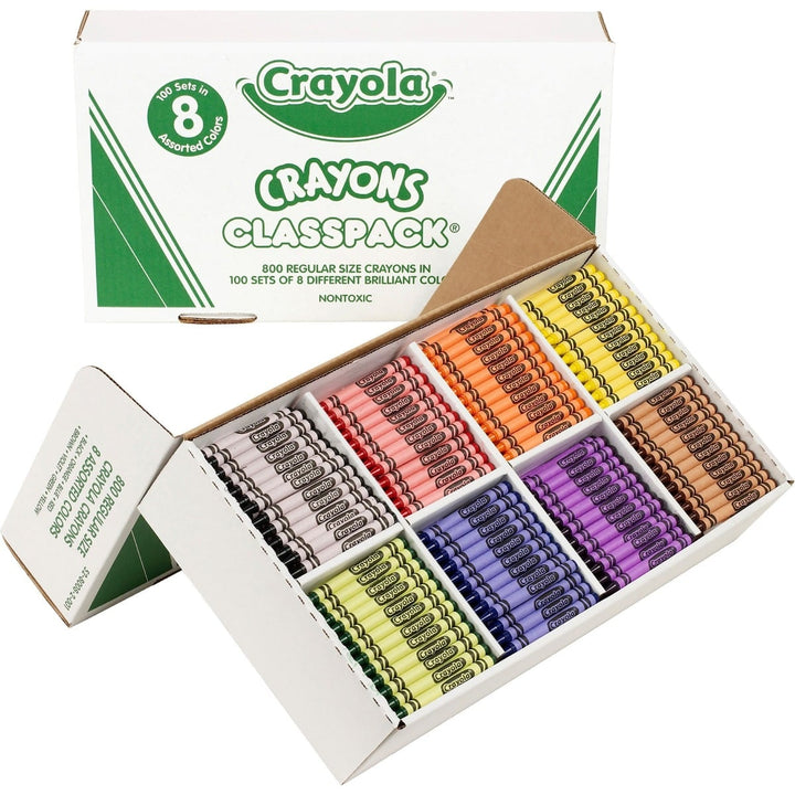 Crayola Classpack Crayons (8 Assorted Colors)- 800/Box