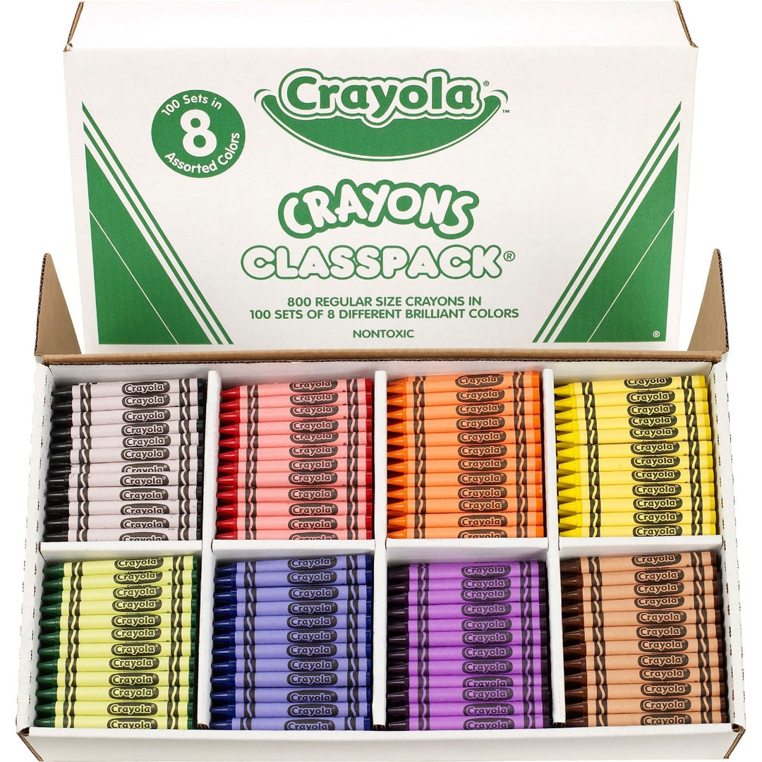 Crayola Classpack Crayons (8 Assorted Colors)- 800/Box