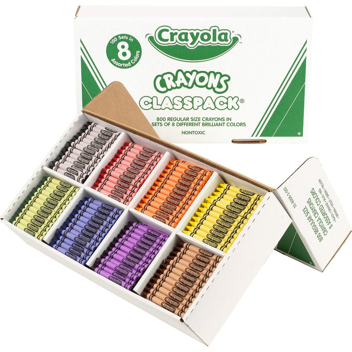 Crayola Classpack Crayons (8 Assorted Colors)- 800/Box