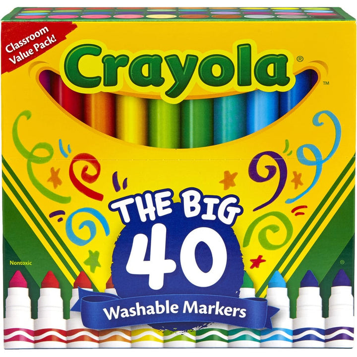 Crayola Ultra-Clean Washable Markers - 40/Pack