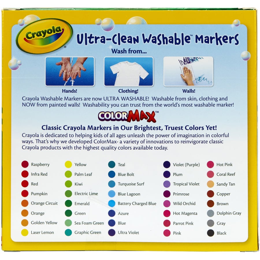 Crayola Ultra-Clean Washable Markers - 40/Pack